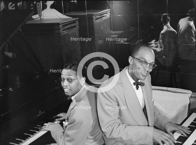 Portrait of Billy Taylor and Bob Wyatt, New York, N.Y., ca. 1947. Creator: William Paul Gottlieb.