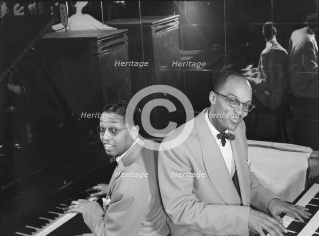 Portrait of Billy Taylor and Bob Wyatt, New York, N.Y., ca. 1947. Creator: William Paul Gottlieb.