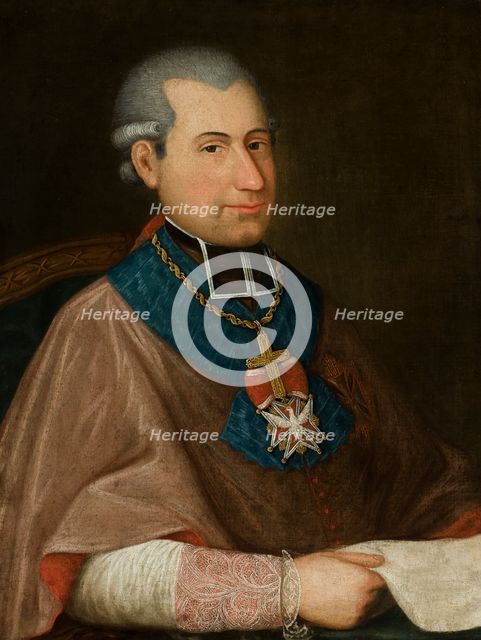 Portrait of Bishop of Vilnius Ignacy Massalski, between 1853-1854. Creator: Unknown.