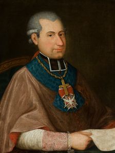 Portrait of Bishop of Vilnius Ignacy Massalski, between 1853-1854. Creator: Unknown