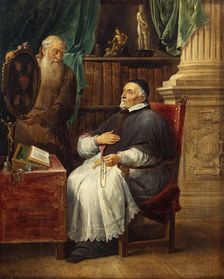 Portrait of Bishop Antonius Triest and His Brother Eugene, a Capuchin, 1652. Creator: David Teniers II