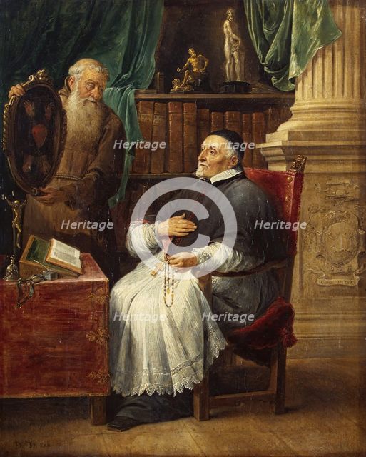 Portrait of Bishop Antonius Triest and His Brother Eugene, a Capuchin, 1652. Creator: David Teniers II.