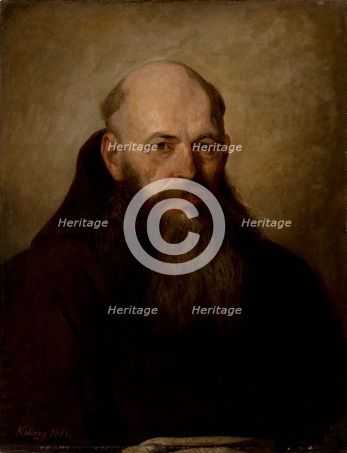 Portrait of Bishop Benjamin Szymanski, 1851. Creator: Antoni Kolberg.