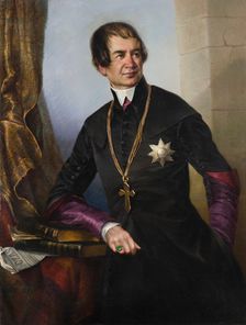 Portrait of Bishop Ludwik Letowski, 1855. Creator: Karol Emil Boratynski