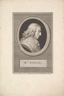 Portrait of Blaise Pascal, 1802. Creator: Augustin de Saint-Aubin
