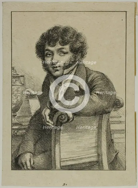 Portrait of Brunet, Printer, 1817. Creator: Vivant Denon.