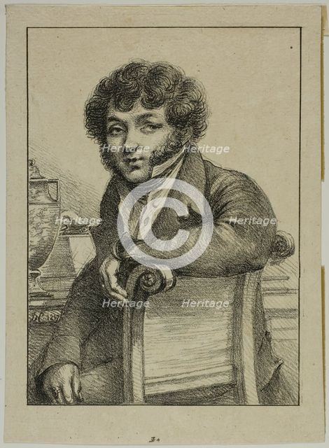 Portrait of Brunet, Printer, 1817. Creator: Vivant Denon.