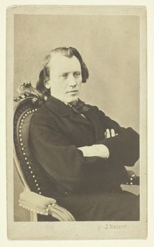 Portrait of Brahms, 1862/80. Creator: Johann Reiner