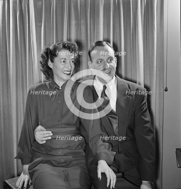 Portrait of Brick Fleagle and Mrs. Brick Fleagle, New York, N.Y., 1946. Creator: William Paul Gottlieb.