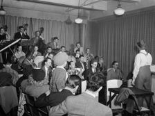 Portrait of Brick Fleagle and Sandy Williams, Nola's, New York, N.Y., ca. Feb. 1947. Creator: William Paul Gottlieb