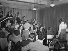 Portrait of Brick Fleagle and Sandy Williams, Nola's, New York, N.Y., ca. Feb. 1947. Creator: William Paul Gottlieb