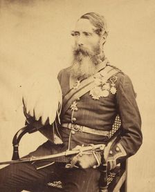 Portrait of Brigadier General Sir Charles Van Straubenzee, 1860. Creator: Felice Beato