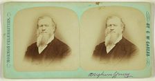 Portrait of Brigham Young, about 1863-1875. Creator: Charles William Carter