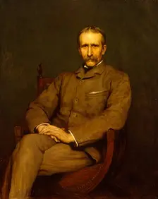 Portrait of Briton Rivière, R.A., 1887. Creator: Hubert von Herkomer