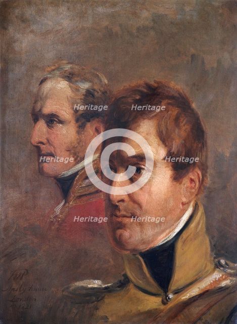 Portrait of British Major-Generals Sir Frederick Ponsonby Sir Colin Campbell, 1821. Artist: Jan Willem Pieneman.