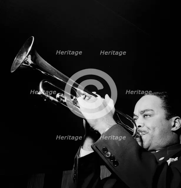 Portrait of Buck Clayton, New York, N.Y.(?), 1938. Creator: William Paul Gottlieb.