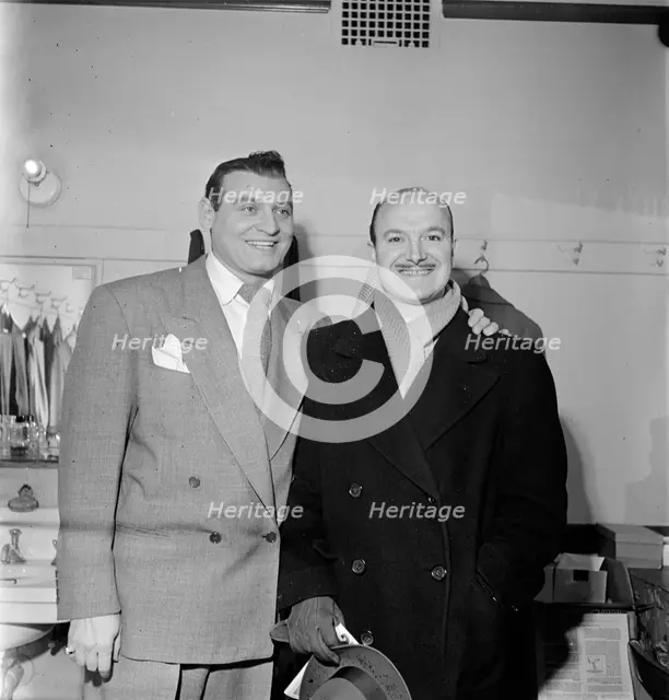 Portrait of Bud Freeman and Frankie Laine, New York, N.Y.(?), 1938. Creator: William Paul Gottlieb.