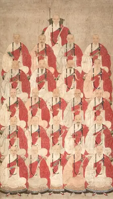 Portrait of Buddhist Monks of Obaku Sect, 1600s. Creator: Unknown