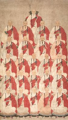 Portrait of Buddhist Monks of Obaku Sect, 1600s. Creator: Unknown