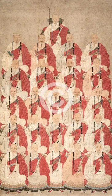 Portrait of Buddhist Monks of Obaku Sect, 1600s. Creator: Unknown.