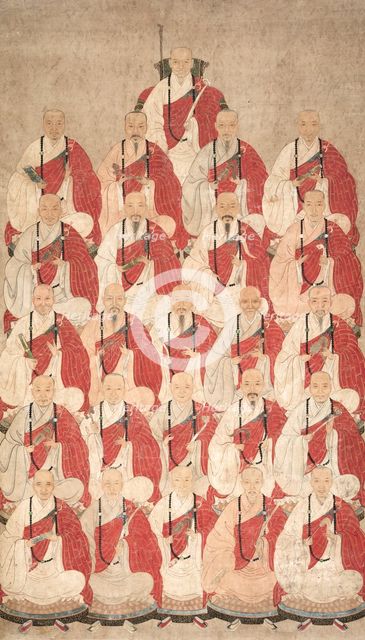 Portrait of Buddhist Monks of Obaku Sect, 1600s. Creator: Unknown.