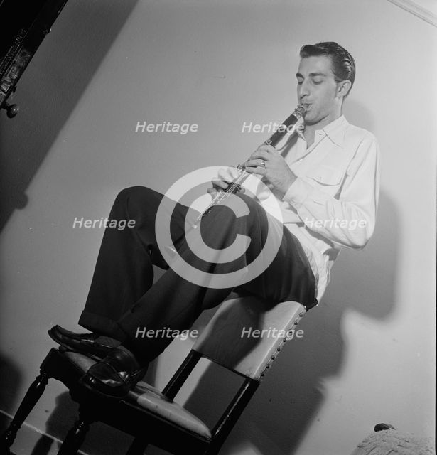 Portrait of Buddy De Franco, New York, N.Y., ca. Sept. 1947. Creator: William Paul Gottlieb.