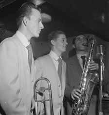 Portrait of Buddy Stewart, Three Deuces(?), New York, N.Y., 1946. Creator: William Paul Gottlieb