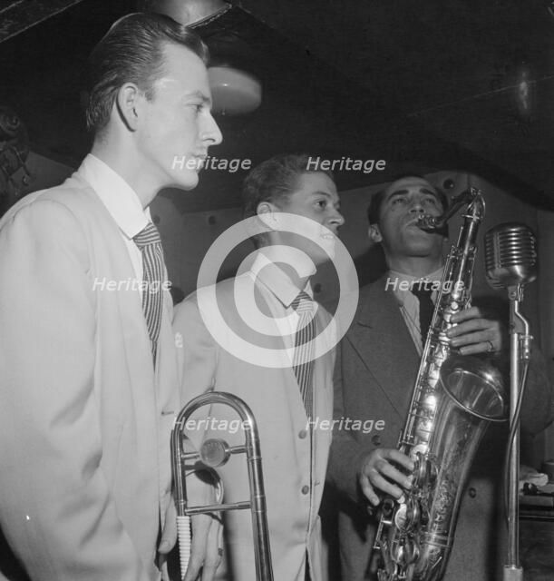 Portrait of Buddy Stewart, Three Deuces(?), New York, N.Y., 1946. Creator: William Paul Gottlieb.