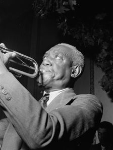 Portrait of Bunk Johnson, Stuyvesant Casino, New York, N.Y., ca. June 1946. Creator: William Paul Gottlieb