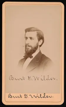 Portrait of Burt Green Wilder (1841-1925), Circa 1870s. Creator: Purdy & Frear