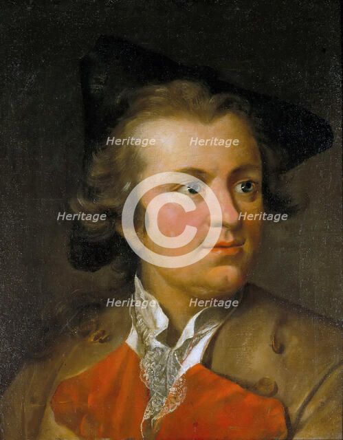 Portrait of Gotthold Ephraim Lessing (1729-1781), c.1755. Creator: Tischbein, Johann Heinrich, the Elder (1722-1789).
