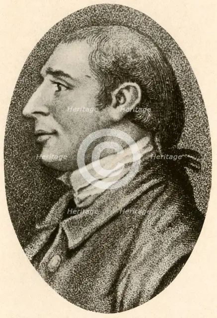 'Portrait of Gouverneur Morris, with smooth hair and pigtail queue', c1780, (1937). Creator: Unknown.