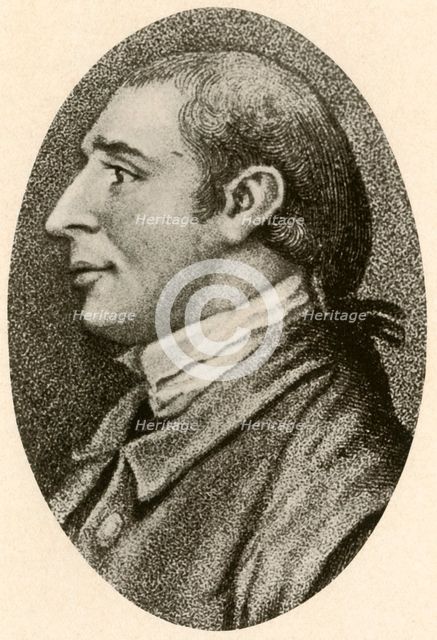 'Portrait of Gouverneur Morris, with smooth hair and pigtail queue', c1780, (1937). Creator: Unknown.