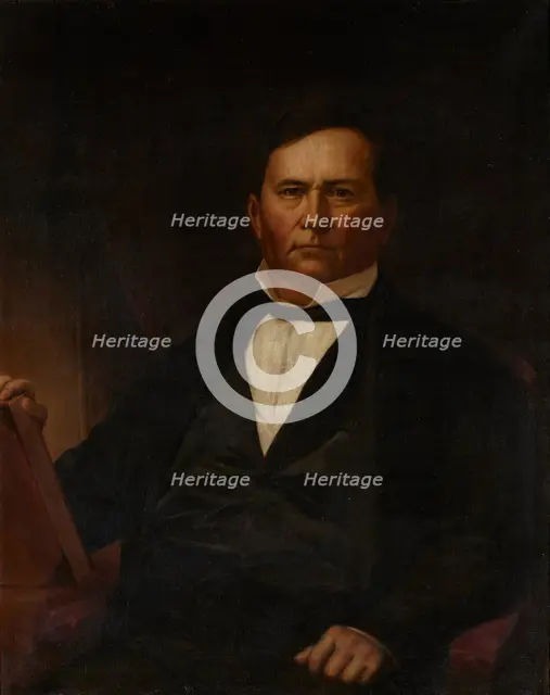Portrait of Governor David Wallace, about 1840. Creator: Jacob Cox.