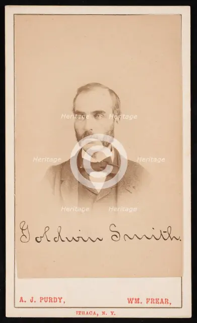 Portrait of Goldwin Smith (1823-1910), Circa 1870s. Creator: Purdy & Frear.