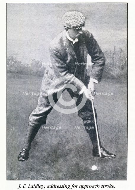 Portrait of golfer JE Laidlay, c1896. Creator: Unknown.