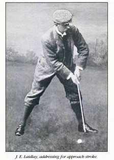 Portrait of golfer JE Laidlay, c1896. Creator: Unknown