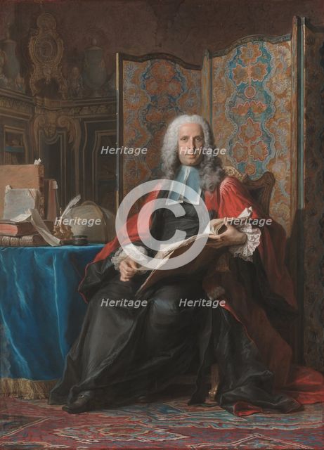 Portrait of Gabriel Bernard de Rieux, 1739-1741. Creator: Maurice-Quentin de La Tour.