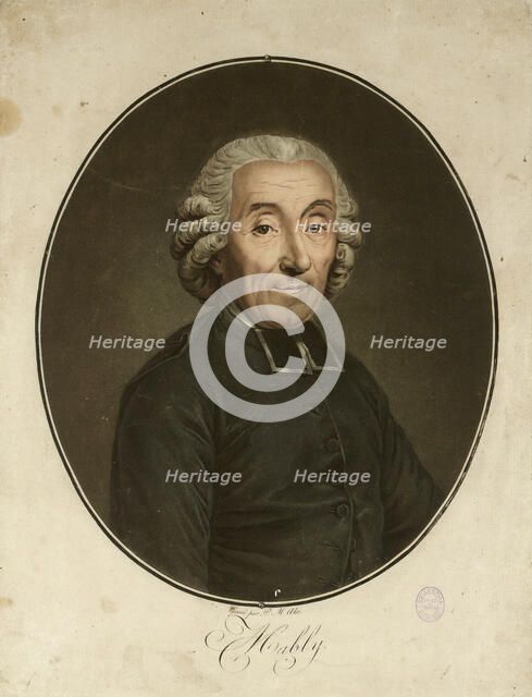 Portrait of Gabriel Bonnot de Mably (1709-1785), c. 1790. Creator: Alix, Pierre-Michel (1762-1817).