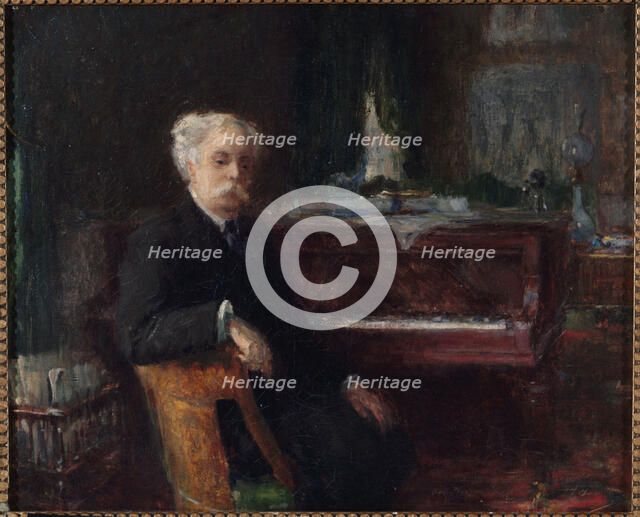 Portrait of Gabriel Fauré (1845-1924), composer, c1906. Creator: Henry Farre.