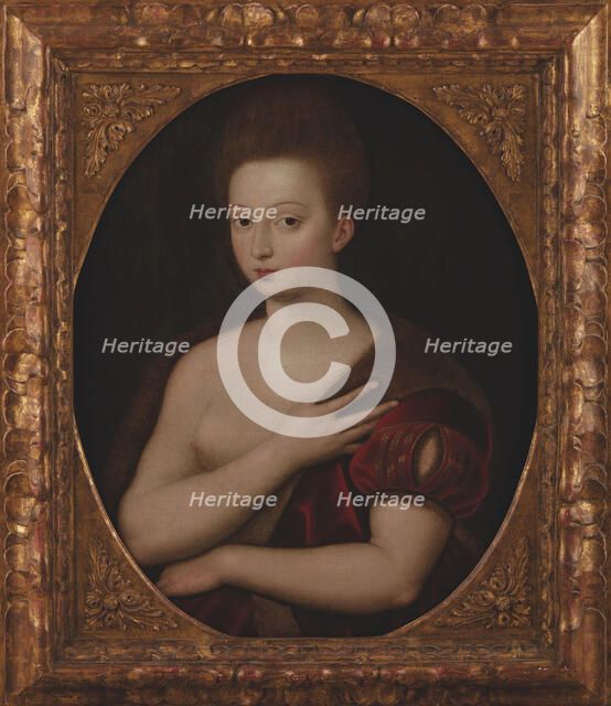 Portrait of Gabrielle d'Estrées (1573-1599), before 1600. Creator: Anonymous.