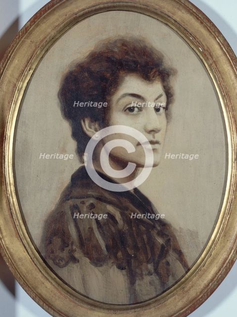 Portrait of Gabrielle Sand-Palazzi, c1886. Creator: Unknown.