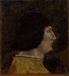 Portrait of Galeazzo Maria Sforza (1444-1476), Duke of Milan , 1474-1476. Creator: Bugatto, Zanetto (active 1458-1476)