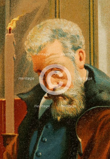 Portrait of Galileo Galilei, (1564-1642), Italian astronomer, mathematician and physicist, 1886.  Creator: Unknown.