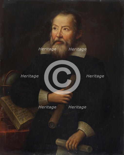 Portrait of Galileo Galilei, 17th century. Creator: Unknown artist.