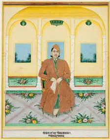 Portrait of Ganadhar Prasad, 1881. Creator: Unknown