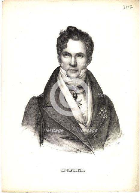 Portrait of Gaspare Spontini (1774-1851), 1810s.