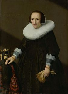 Portrait of Geertruyd Reael (1600-52), 1640. Creator: Huygh Pietersz. Voskuyl