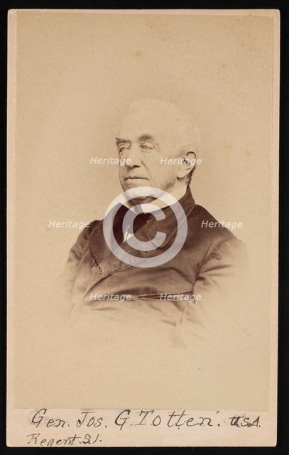 Portrait of Gen. Joseph Gilbert Totten (1788-1864), Before 1864. Creator: Frederick Gutekunst.