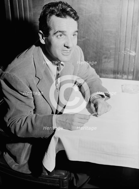 Portrait of Gene Krupa, 400 Restaurant, New York, N.Y., ca. June 1946.  Creator: William Paul Gottlieb.